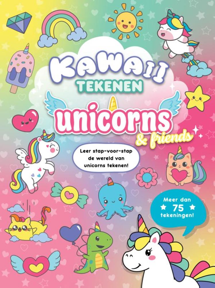 Chargez l'image dans la visionneuse de la galerie, Rebo publishers kawaii tekenen unicorns friends 4+