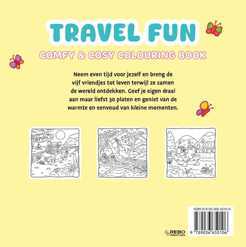 Afbeelding laden in galerijviewer, Rebo publishers travel fun - comfy cosy kleurboek