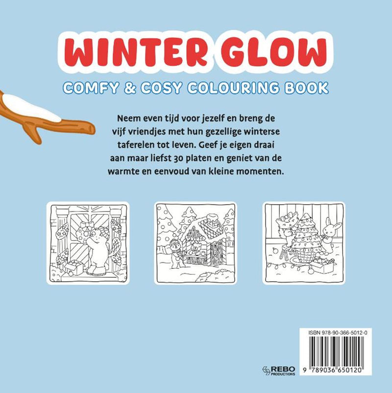 Afbeelding laden in galerijviewer, Rebo publishers winter glow - comfy cosy kleurboek