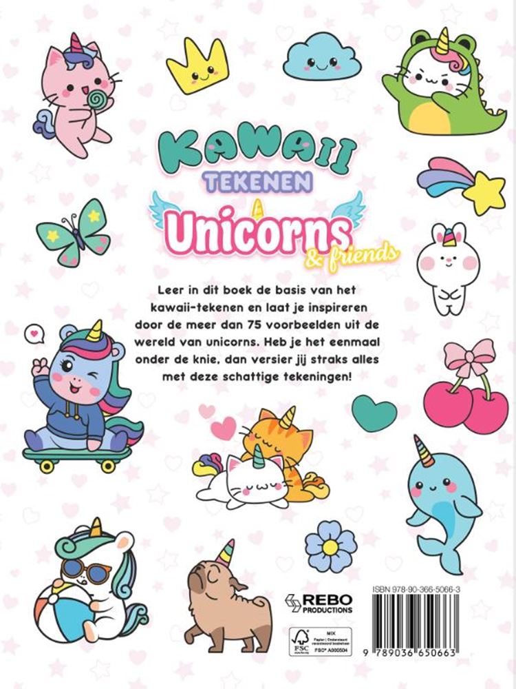 Chargez l'image dans la visionneuse de la galerie, Rebo publishers kawaii tekenen unicorns friends 6+