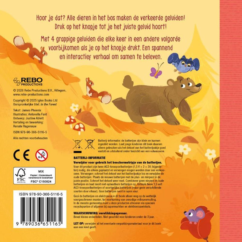 Afbeelding laden in galerijviewer, In het bos - zoek het geluid 2+