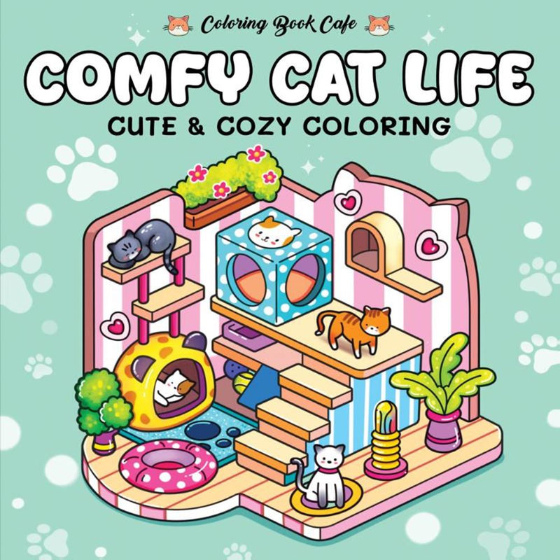 Chargez l'image dans la visionneuse de la galerie, Rebo publishers comfy cat life - cute cozy coloring 6+