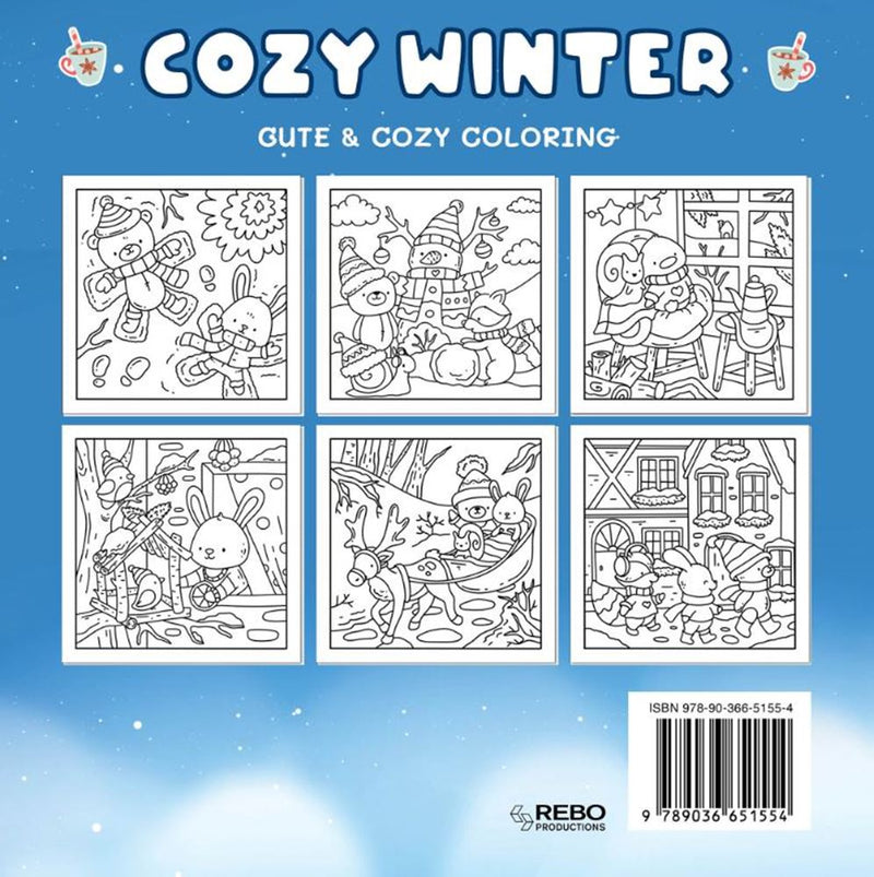 Afbeelding laden in galerijviewer, Rebo publishers cozy winter - cute cozy coloring. 6+
