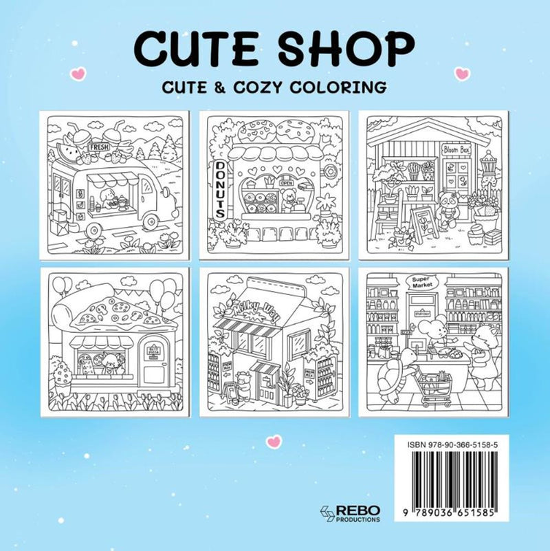 ギャラリービューアに画像をロードする, Rebo publishers cute shop - cute cozy coloring. 6+