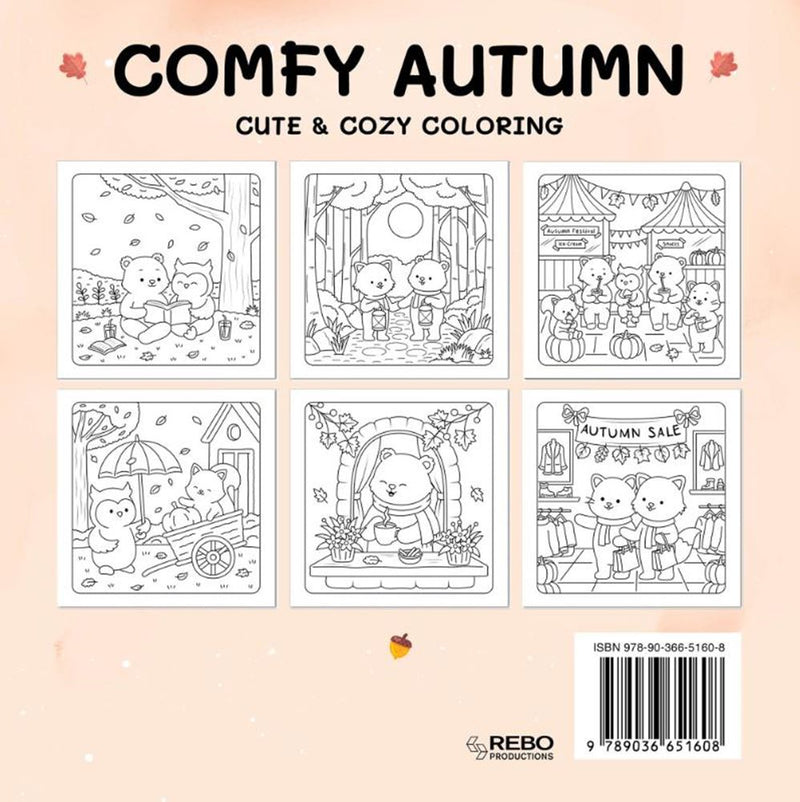 ギャラリービューアに画像をロードする, Rebo publishers comfy autumn - cute cozy coloring. 6+
