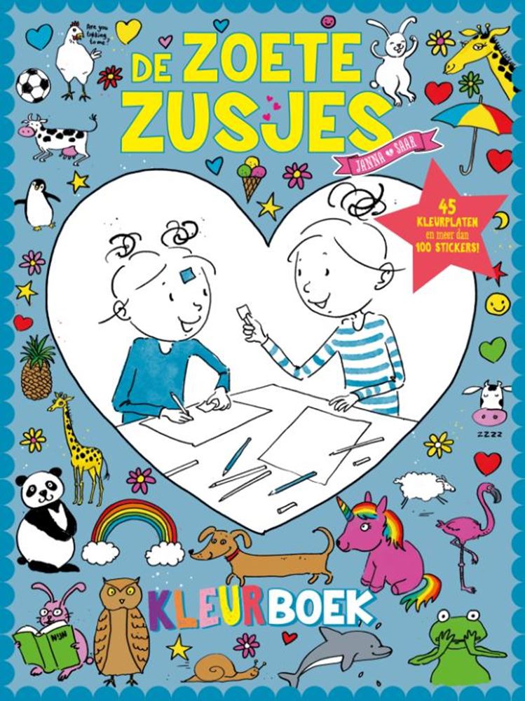 Afbeelding laden in galerijviewer, Centraal boekhuis de zoete zusjes kleurboek met meer dan 1