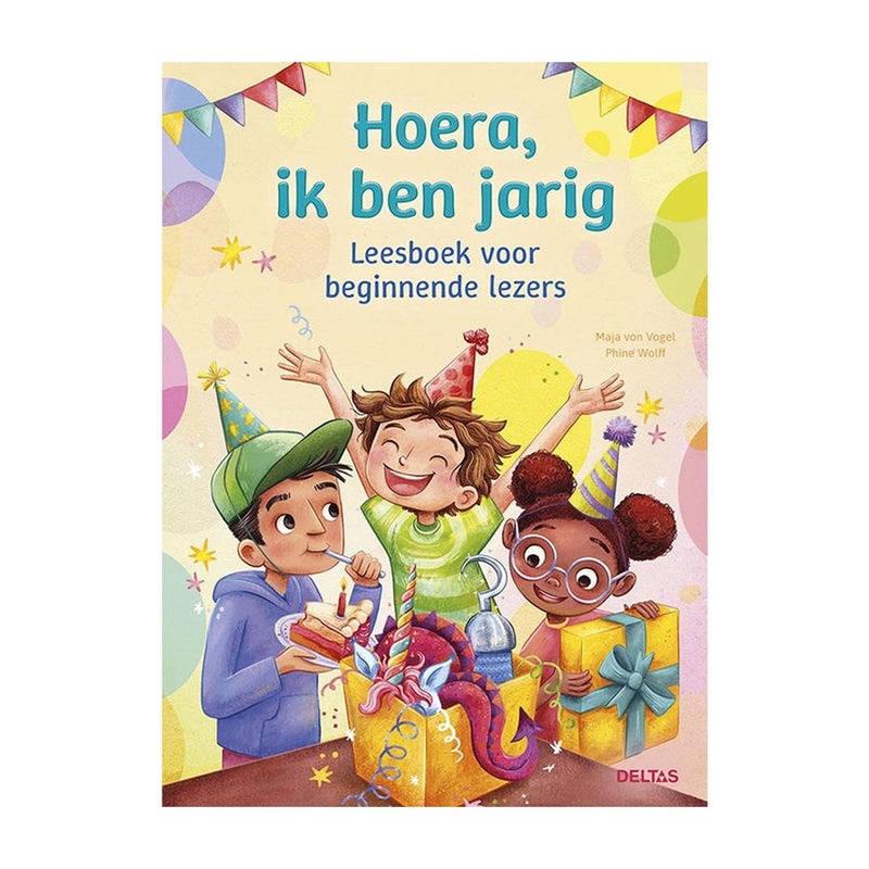 ギャラリービューアに画像をロードする, Deltas leesboek voor beginnende lezers - hoera, ik ben jarig