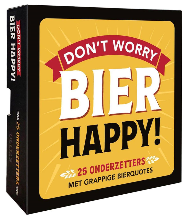 Chargez l'image dans la visionneuse de la galerie, Deltas don't worry bier happy! - 25 onderzetters