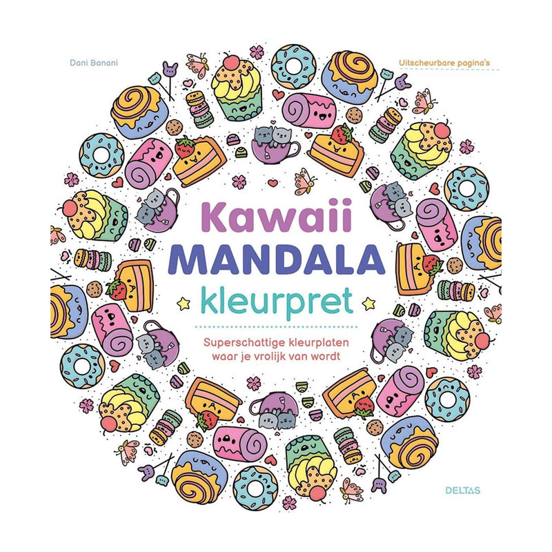 Afbeelding laden in galerijviewer, Deltas kawaii mandala kleurpret