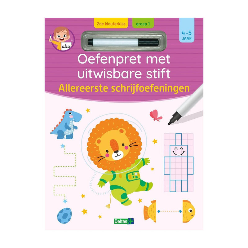 Afbeelding laden in galerijviewer, Deltas oefenpret uitwisbare stift - eerste schrijfoefeningen - 4-5 jaar