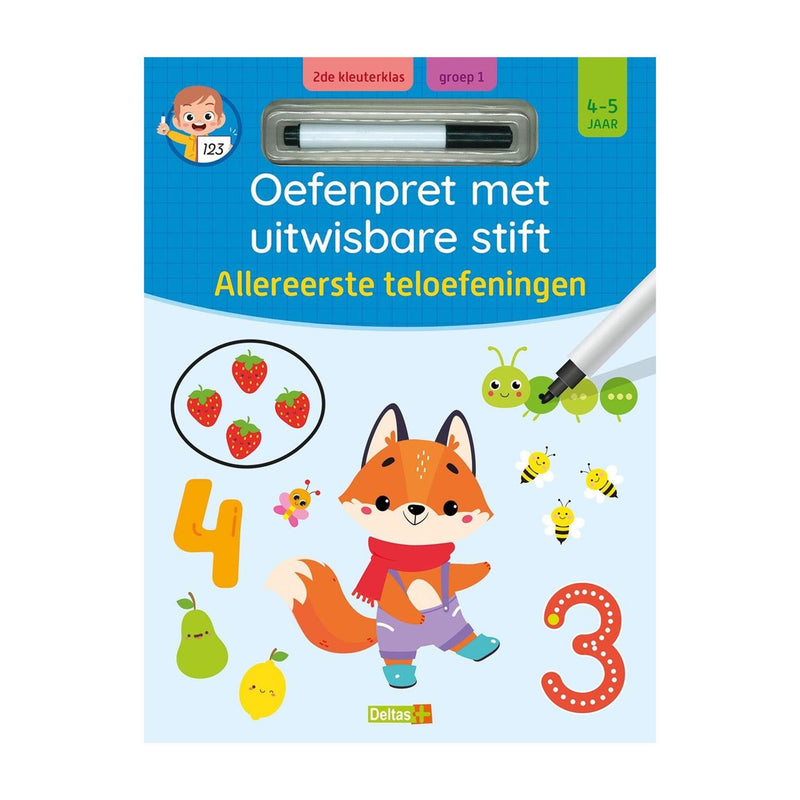 Chargez l'image dans la visionneuse de la galerie, Deltas oefenpret uitwisbare stift - allereerste teloefeningen - 4-5 jaar