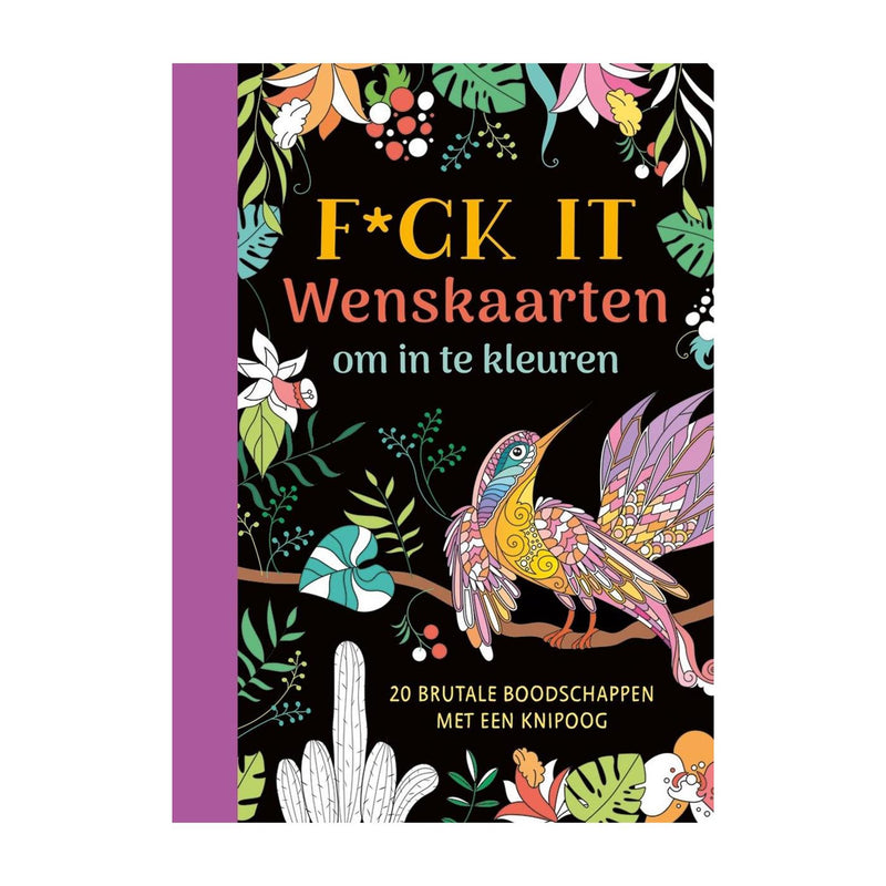 Afbeelding laden in galerijviewer, Deltas f*ck it - wenskaarten om in te kleuren