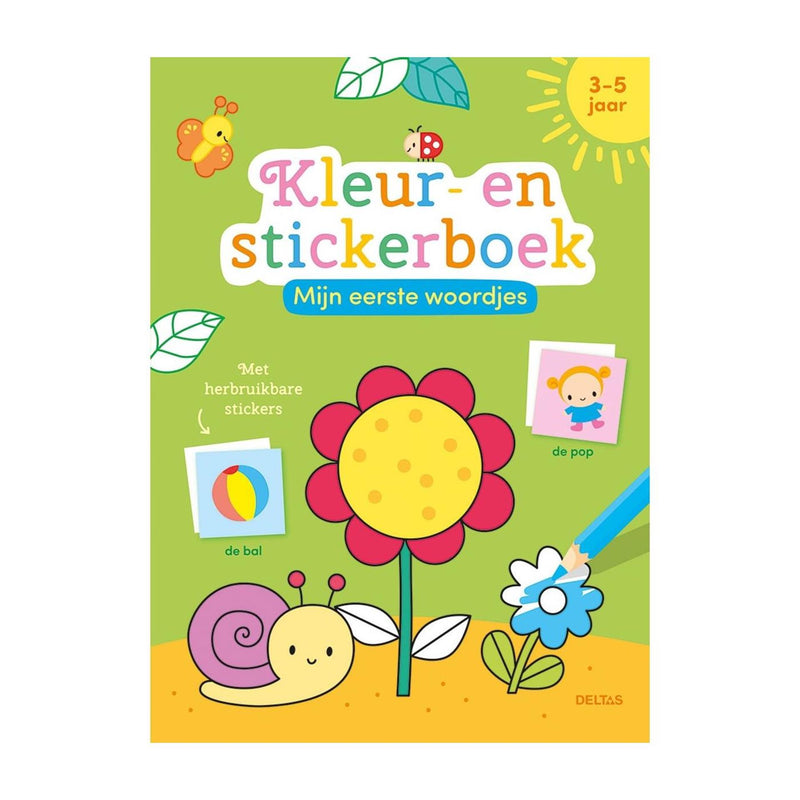 Chargez l'image dans la visionneuse de la galerie, Deltas mijn eerste woordjes kleur- en stickerboek - 3-5 jaar