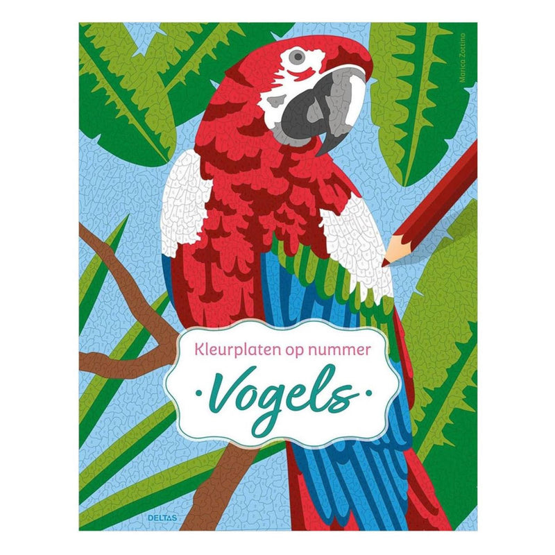 ギャラリービューアに画像をロードする, Deltas vogels - kleurplaten op nummer