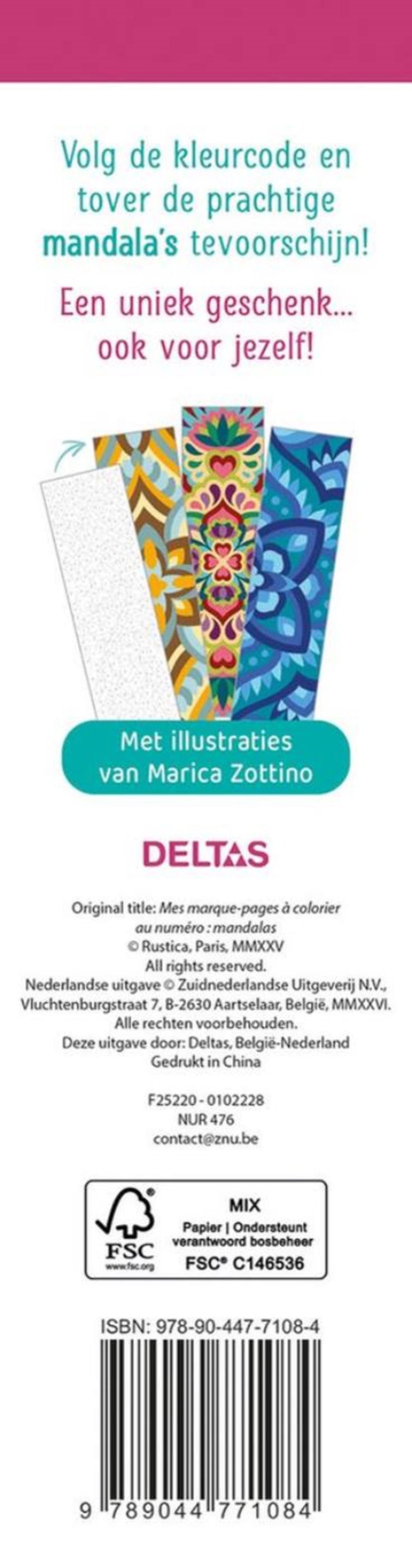 Afbeelding laden in galerijviewer, Deltas de mooiste kleurboekenleggers kleuren op nummer mandala's