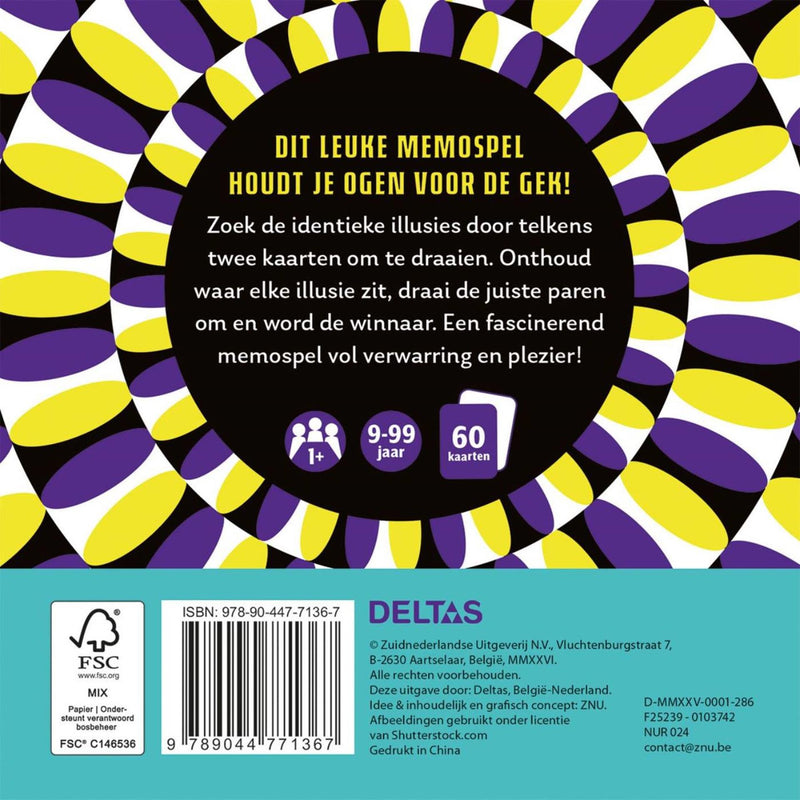 Afbeelding laden in galerijviewer, Deltas optische illusies - memospel