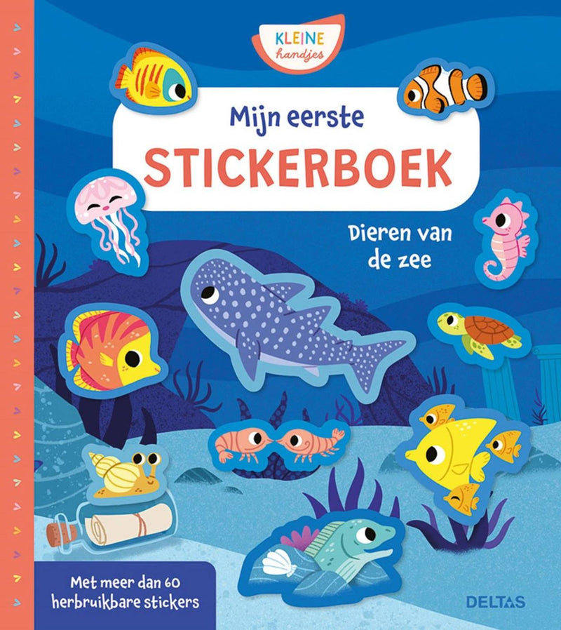 Afbeelding laden in galerijviewer, Deltas mijn eerste stickerboek kleine handjes - dieren van de zee