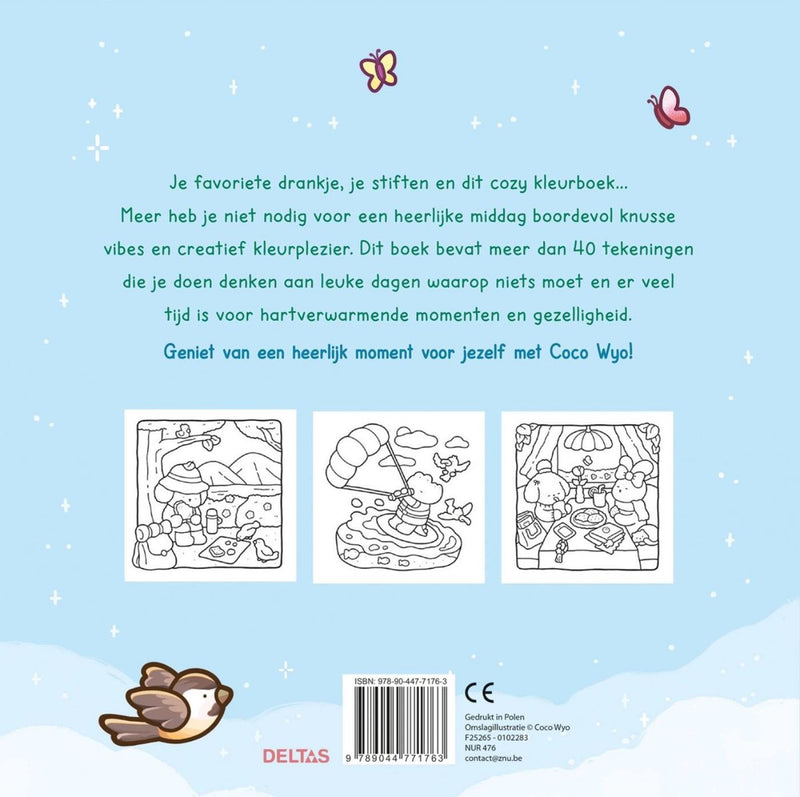 Afbeelding laden in galerijviewer, Deltas cozy days cute comfy kleurboek coco wyo