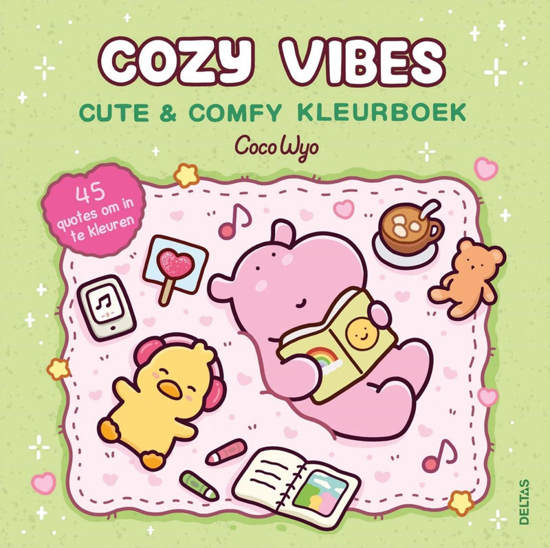 ギャラリービューアに画像をロードする, Deltas cozy vibes cute comfy kleurboek coco wyo
