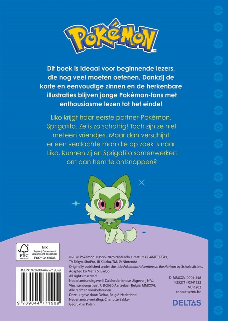 Afbeelding laden in galerijviewer, Deltas pokémon eerste leespret - de eerste schooldag van liko