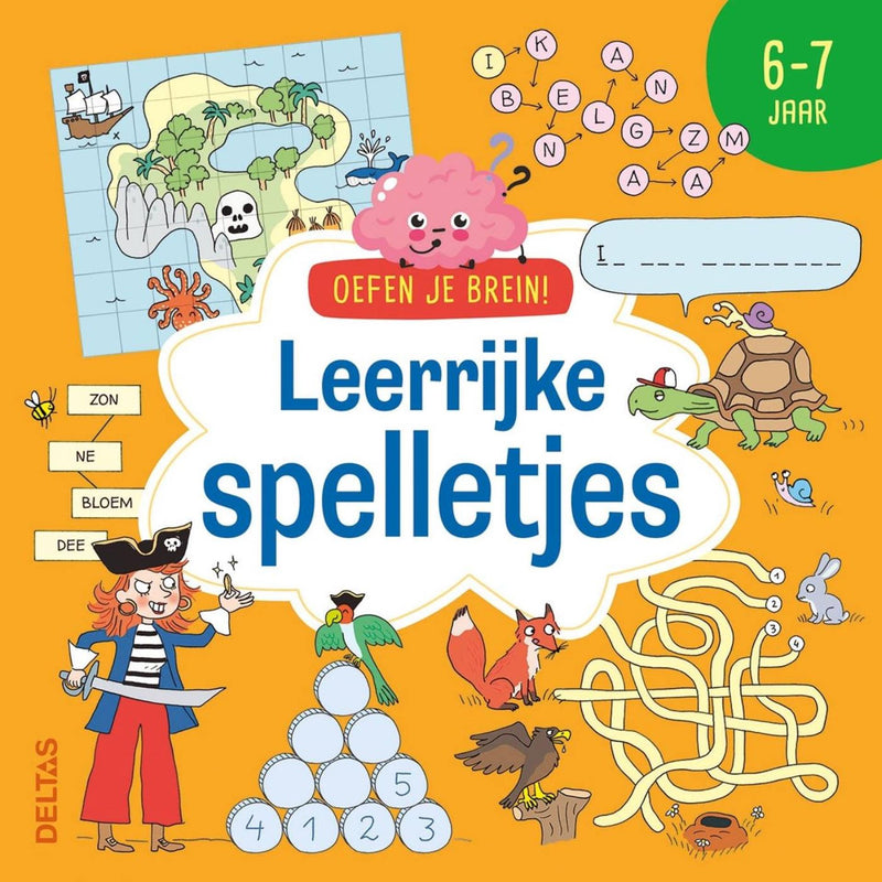Afbeelding laden in galerijviewer, Deltas oefen je brein! leerrijke spelletjes 6-7 jaar