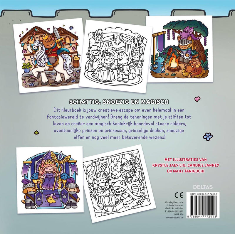 Chargez l'image dans la visionneuse de la galerie, Deltas cozy kingdom - fantasy kleurboek jade summer