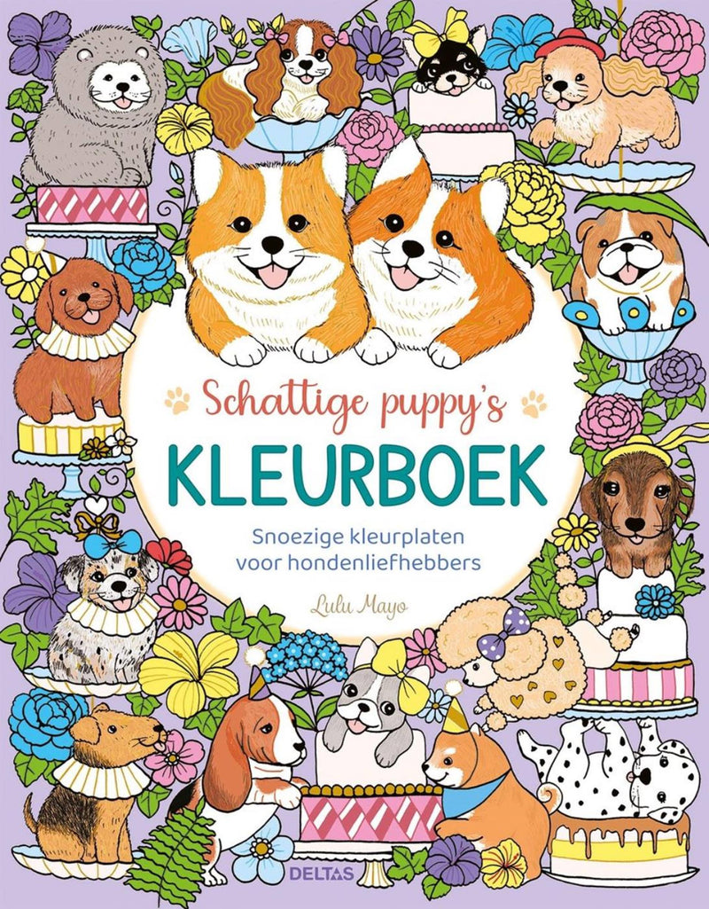 Afbeelding laden in galerijviewer, Deltas schattige puppy's kleurboek - lulu mayo