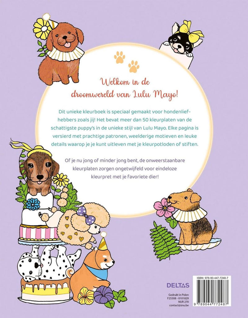 Afbeelding laden in galerijviewer, Deltas schattige puppy's kleurboek - lulu mayo