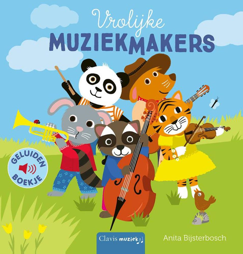 Afbeelding laden in galerijviewer, Geluidenboek: vrolijke muziekmakers. 2+