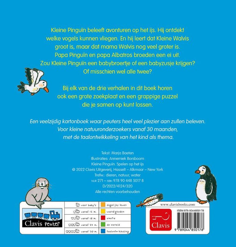 ギャラリービューアに画像をロードする, Kleine pinguïn, spelen op het ijs. 1+