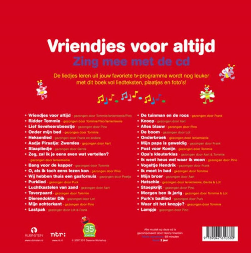 Chargez l'image dans la visionneuse de la galerie, Sesamstraat: vriendjes voor alti boek+cd