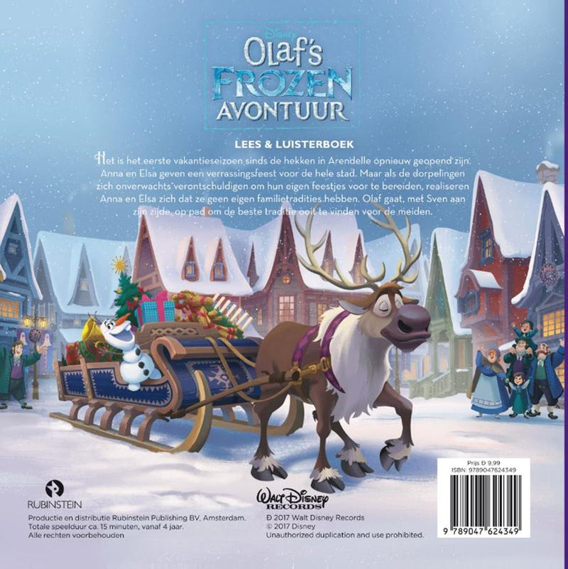 Afbeelding laden in galerijviewer, Olaf's frozen adventure (boek + cd). 4+