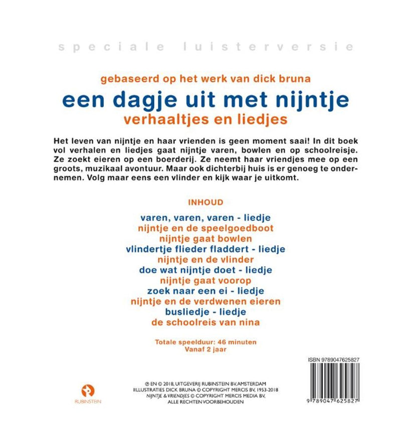 Afbeelding laden in galerijviewer, Een dagje uit met nijntje (boek=cd). 3+