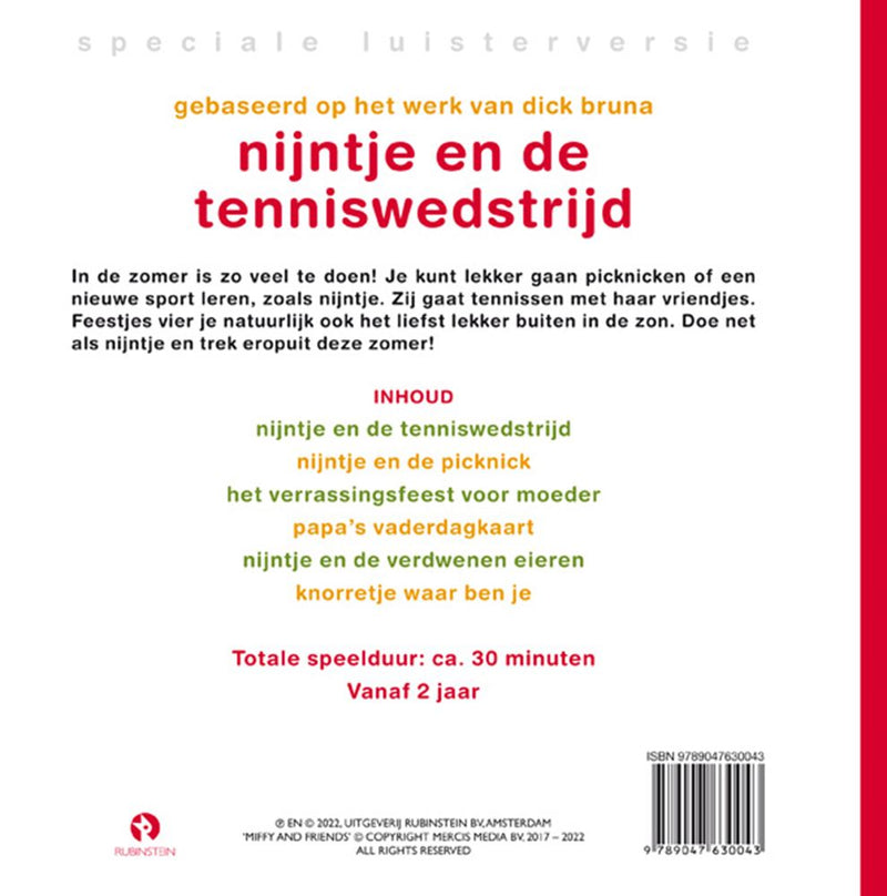 Afbeelding laden in galerijviewer, Nijntje en de tenniswedstrijd. 3+