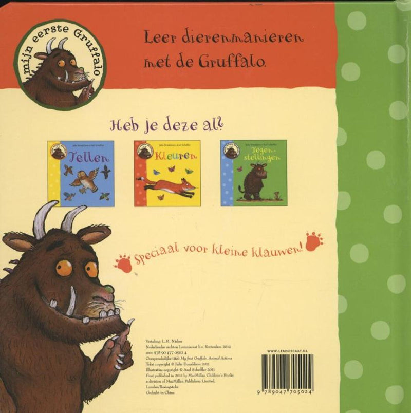 ギャラリービューアに画像をロードする, Mijn eerste gruffalo: dierenmanieren. 2+