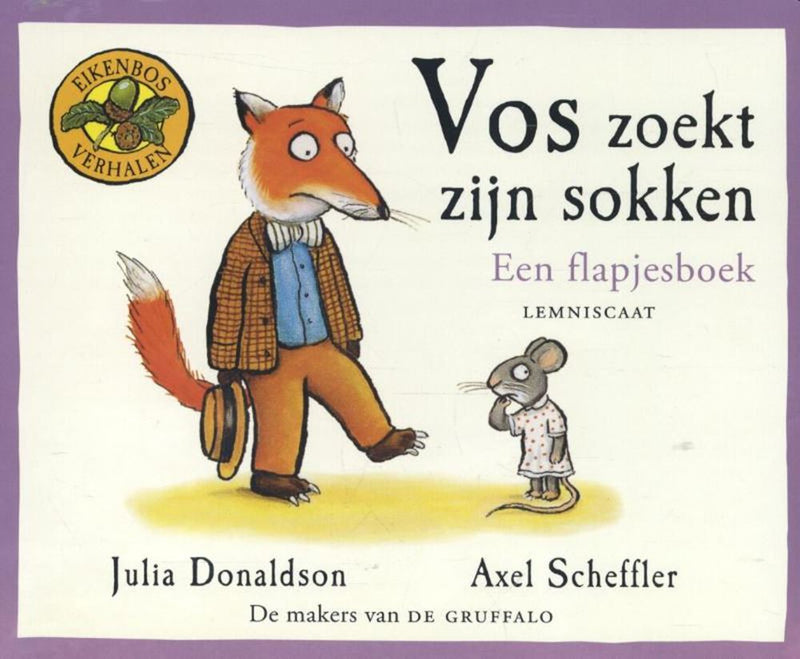 Afbeelding laden in galerijviewer, Vos zoekt zijn sokken (kartonboek met fl