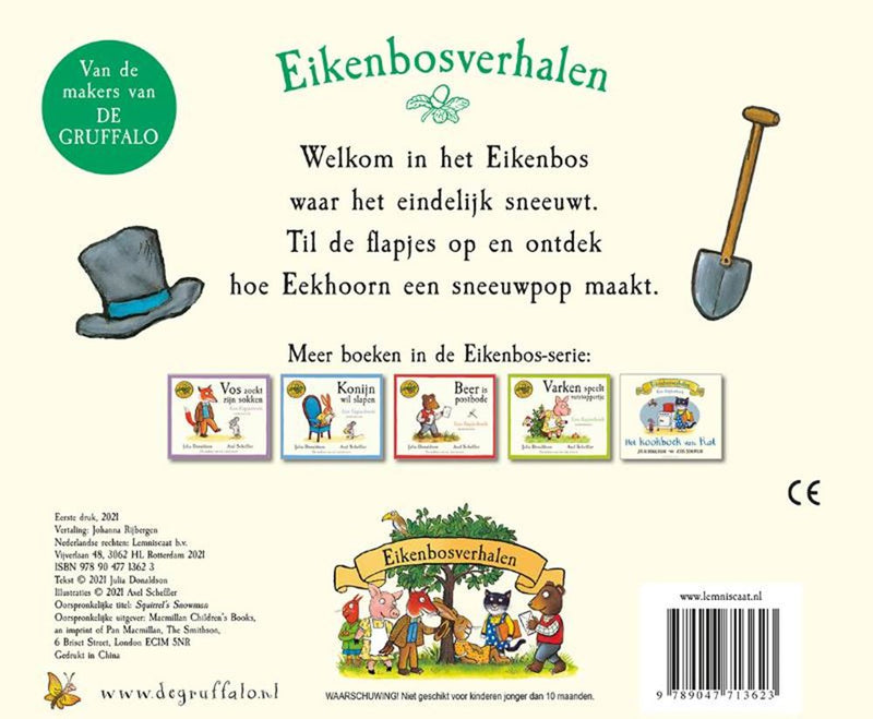 Afbeelding laden in galerijviewer, Flapjesboek: eekhoorns sneeuwpop. 2+