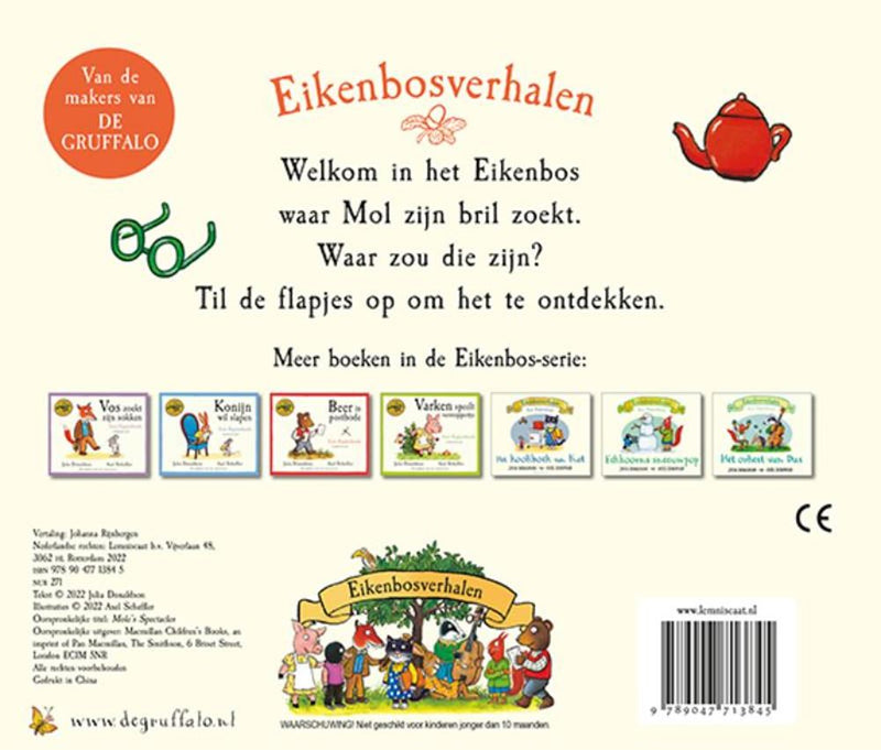 Chargez l'image dans la visionneuse de la galerie, Flapjesboek: de bril van mol. karton 2+