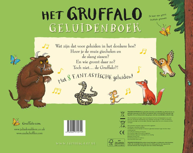 Chargez l'image dans la visionneuse de la galerie, Gruffalo geluidenboek 3+