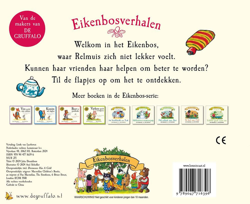Afbeelding laden in galerijviewer, Relmuis is verkouden. kartonboek. 2+