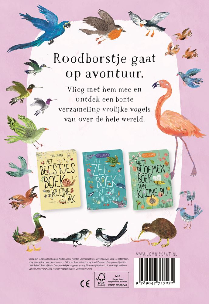 Afbeelding laden in galerijviewer, Kartonboekhet vogelboek van roodborstje.