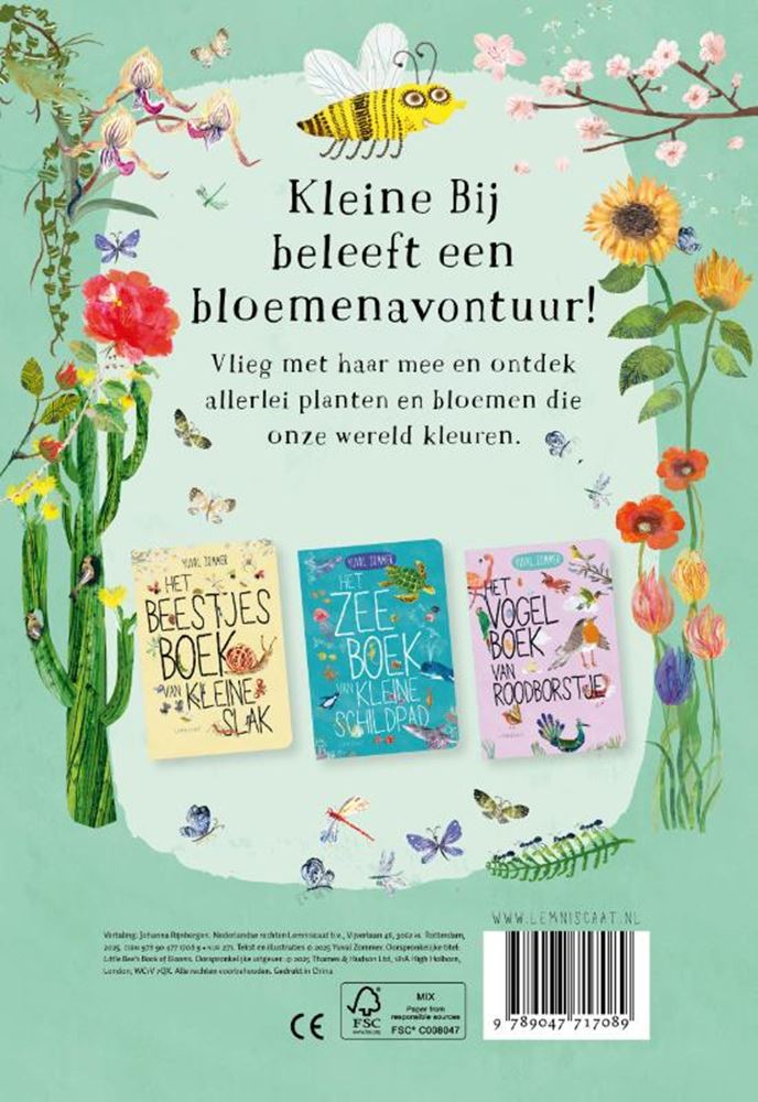 Afbeelding laden in galerijviewer, Kartonboehet bloemenboek van kleine bij.