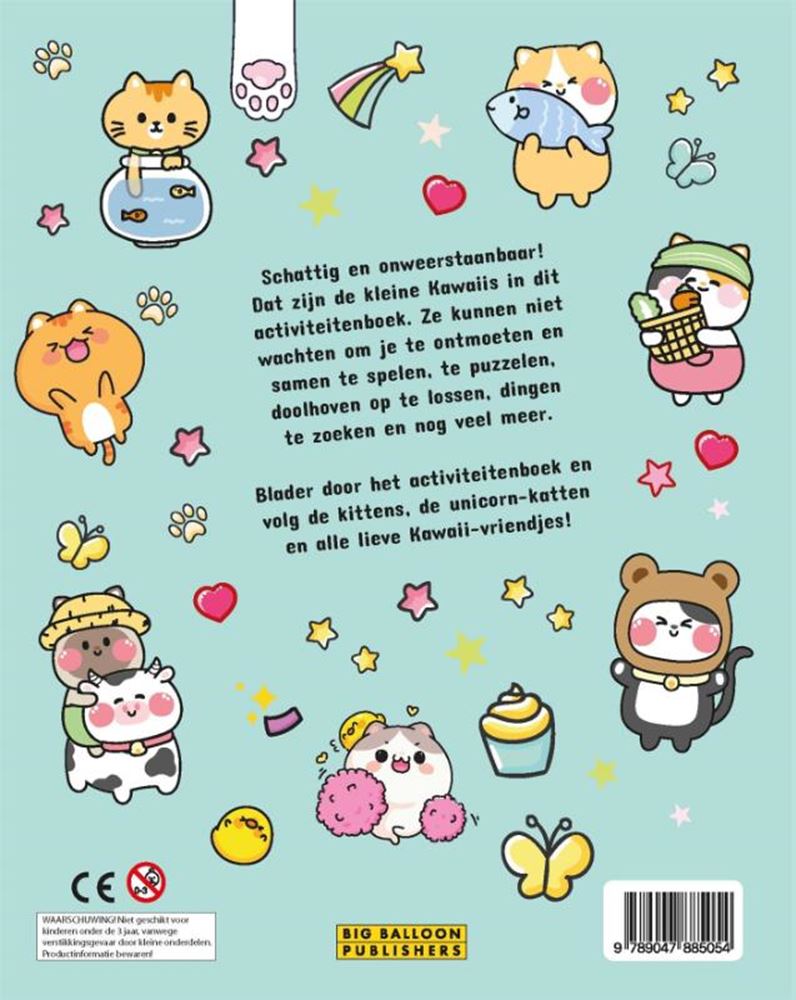 Afbeelding laden in galerijviewer, Gottmer uitgevers groep kawaii kittens friends activiteitenboe