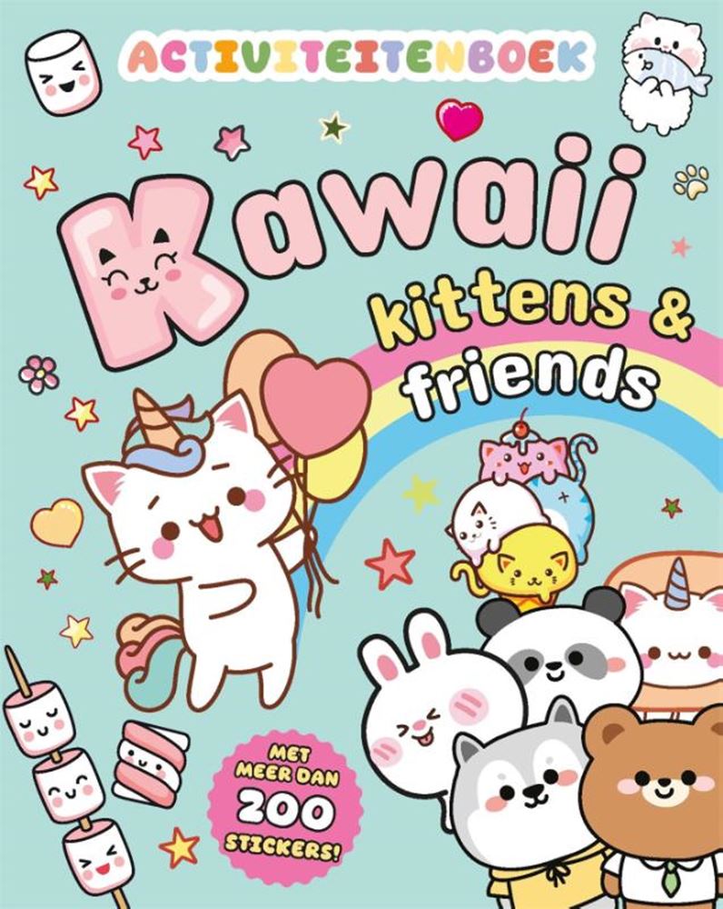 Afbeelding laden in galerijviewer, Gottmer uitgevers groep kawaii kittens friends activiteitenboe