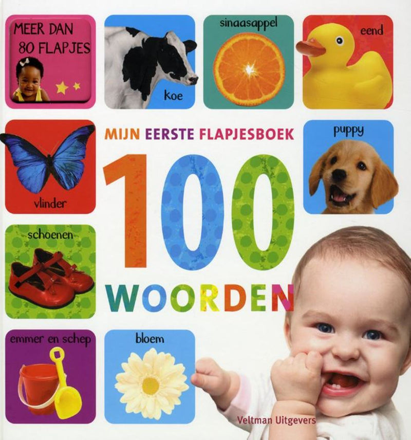 Afbeelding laden in galerijviewer, Mijn eerste flapjesboek 100 woorden. 1+