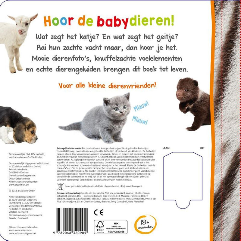Chargez l'image dans la visionneuse de la galerie, Welk dier hoor ik hier? babydieren. 1+