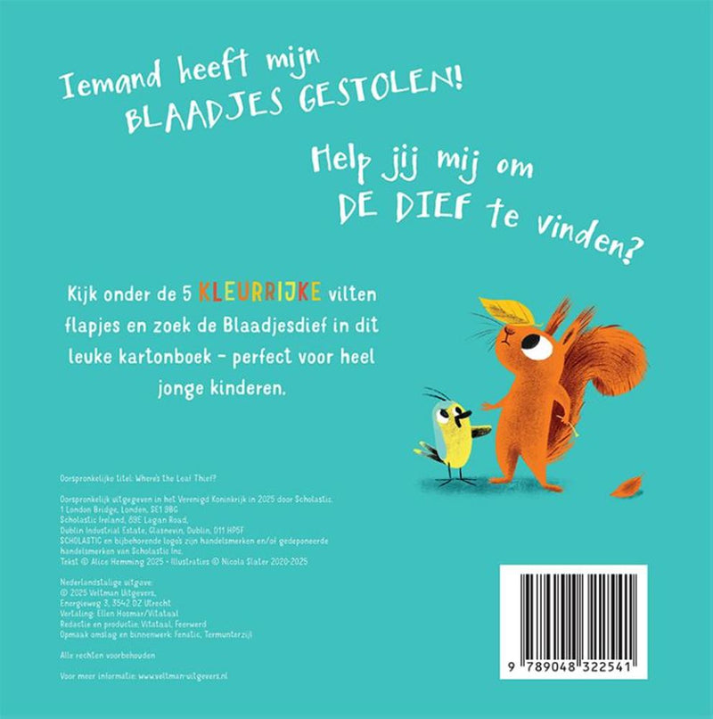 Afbeelding laden in galerijviewer, Kartonboek: waar is de blaadjesdief? 1+