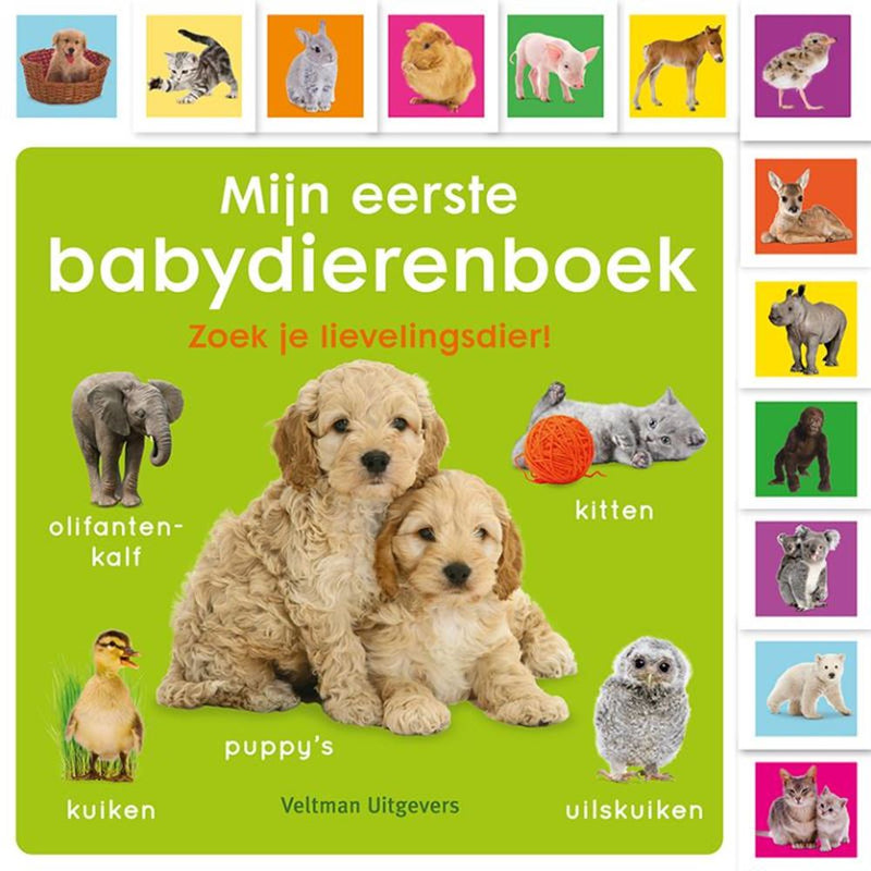 Afbeelding laden in galerijviewer, Kartonboek mijn eerste babydierenboek 0+
