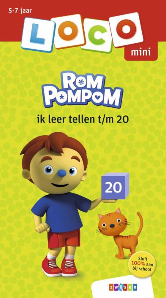 Afbeelding laden in galerijviewer, Loco mini rompompom. ik leer tellen t m