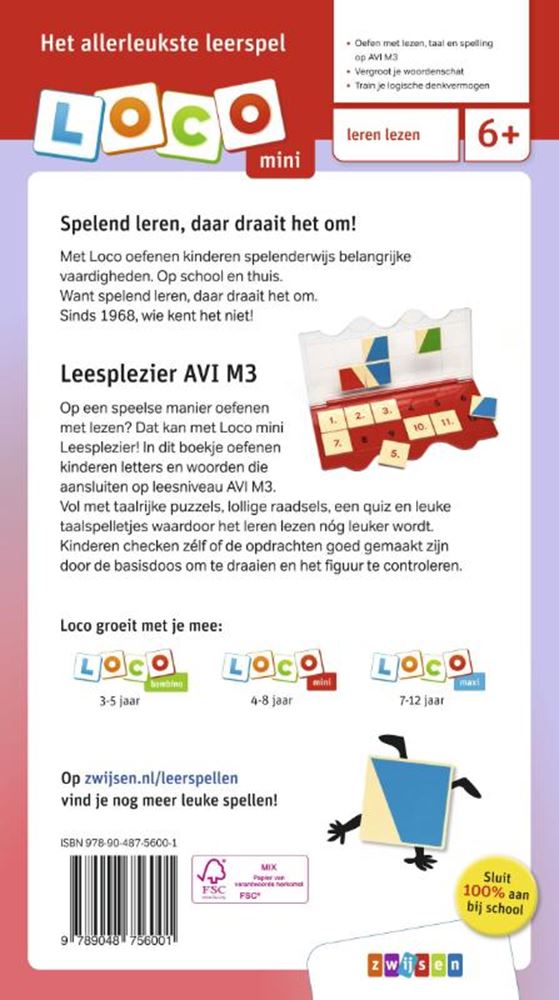 Afbeelding laden in galerijviewer, Wpg uitgevers loco mini leesplezier avi m3 6+